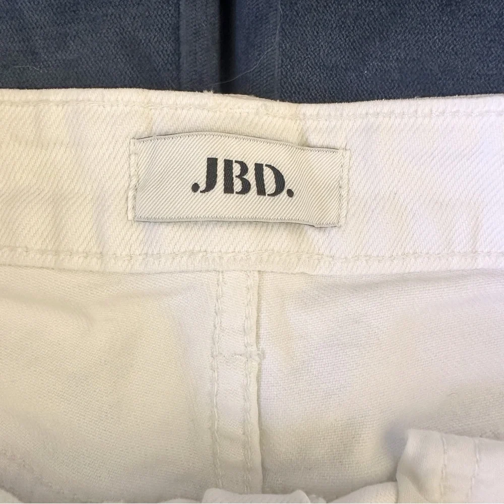 JBD Kayla High-Rise Side Slit Short White Large